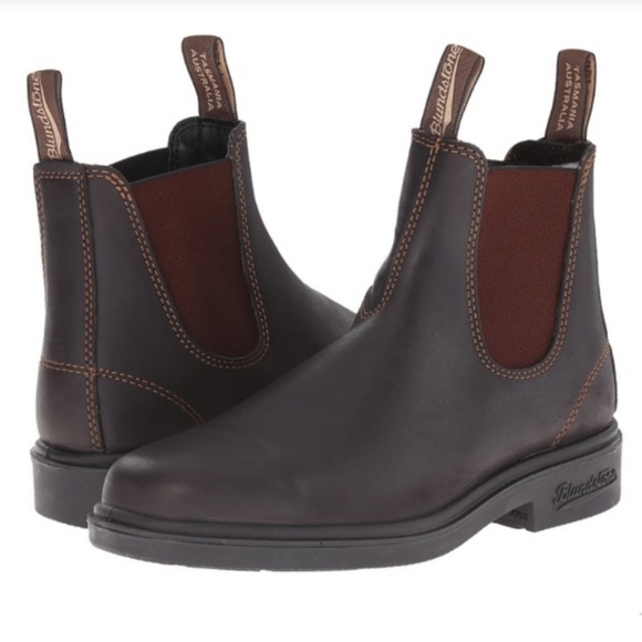 Blundstone Shoes - Blundstone Stout Brown Dress Chelsea Boots 9.5